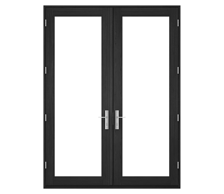 Pella Reserve Contemporary Wood Hinged Patio Door in South Bend